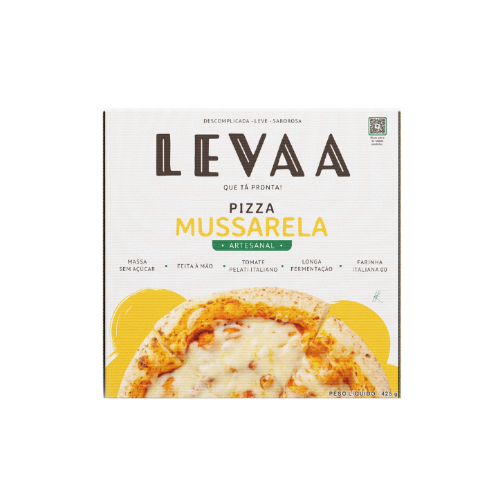 Pizza de Mussarela Cong 430g - Levaa